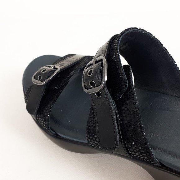 Dansko Jessie Black Slide Sandals - Picture 10 of 16